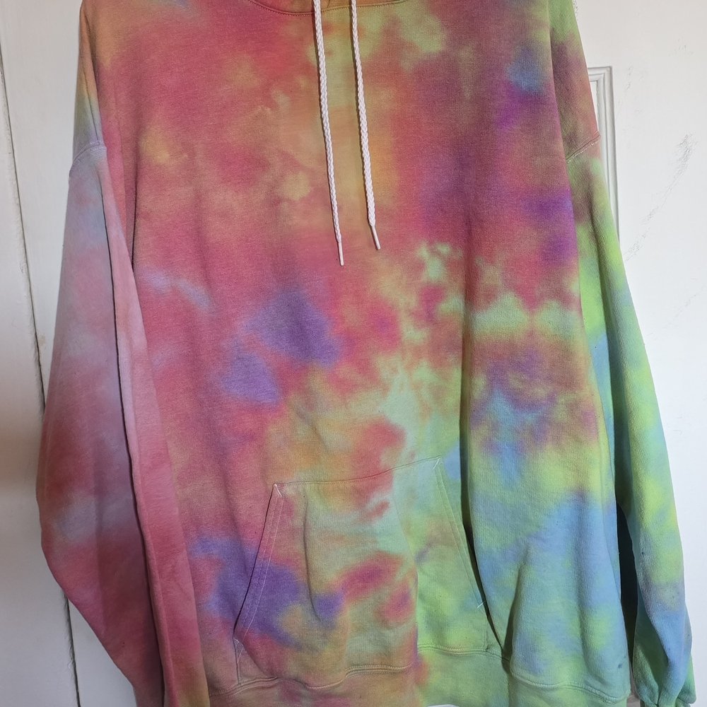 Multicolor Tie-Dye Hoodie